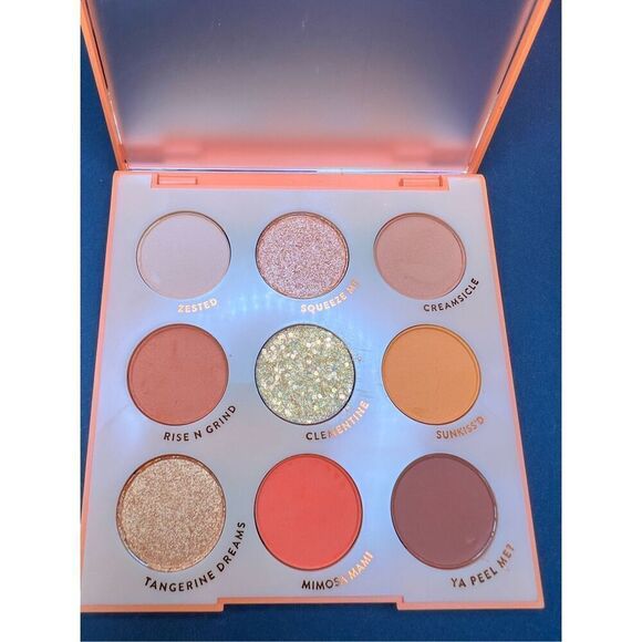 NIB! Colourpop Orange You Glad Matte Metallic Glitter 9 Pan Eyeshadow Palette - Picture 2 of 4